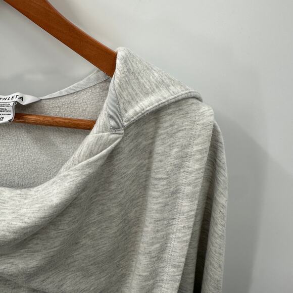 ATHLETA Purana Wrap Sweatshirt in Grey Heather 486073 // XS - Picture 6 of 10